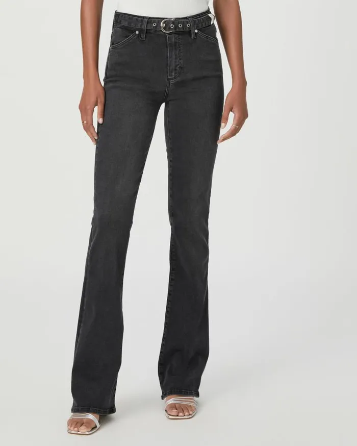 PAIGE Denim Women High Rise Laurel Canyon Bootcut Jean 8211 Black Sands PAIGE Denim Women High Rise Laurel Canyon Bootcut Jean 8211 Black Sands