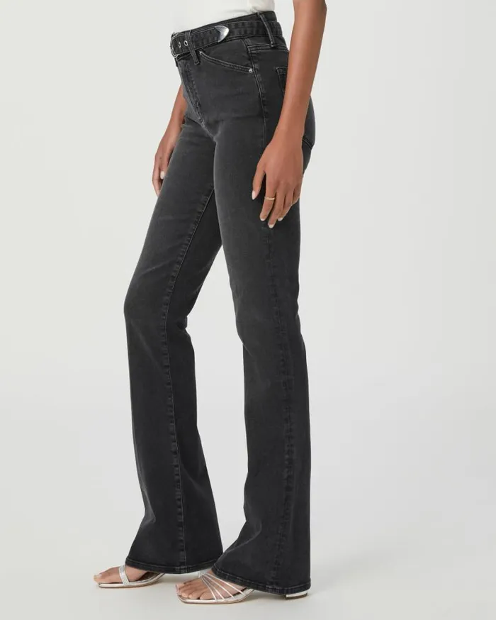 PAIGE Denim Women High Rise Laurel Canyon Bootcut Jean 8211 Black Sands PAIGE Denim Women High Rise Laurel Canyon Bootcut Jean 8211 Black Sands