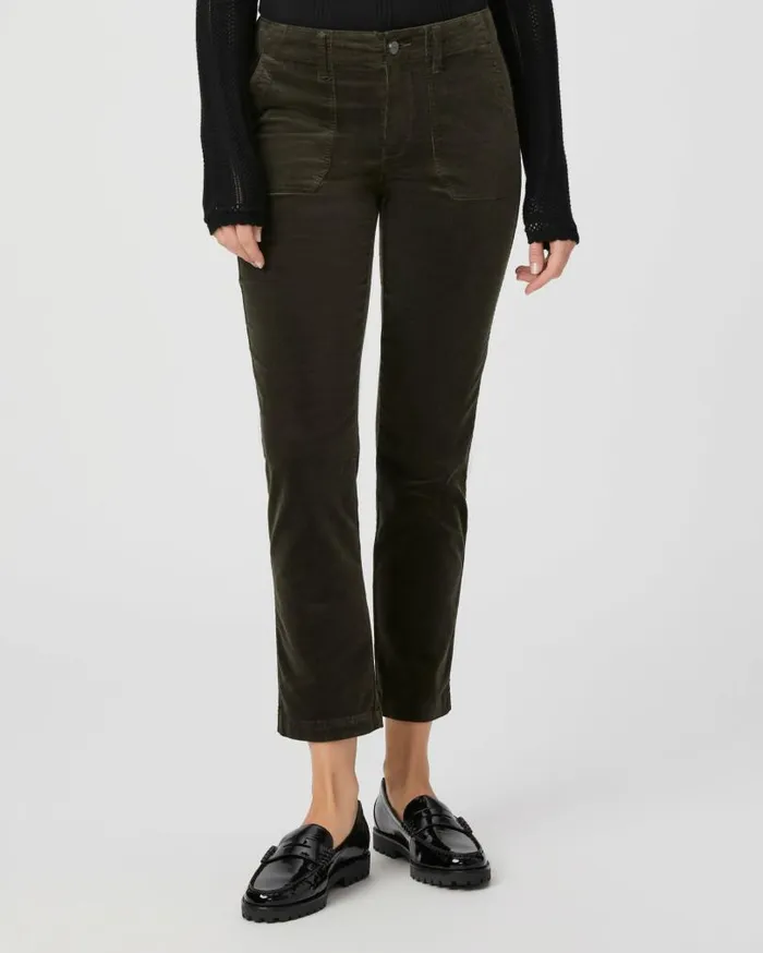 PAIGE Denim Women Mayslie Straight Ankle Pant 8211 Shaded Glen Corduory PAIGE Denim Women Mayslie Straight Ankle Pant 8211 Shaded Glen Corduory