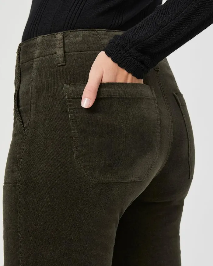 PAIGE Denim Women Mayslie Straight Ankle Pant 8211 Shaded Glen Corduory PAIGE Denim Women Mayslie Straight Ankle Pant 8211 Shaded Glen Corduory