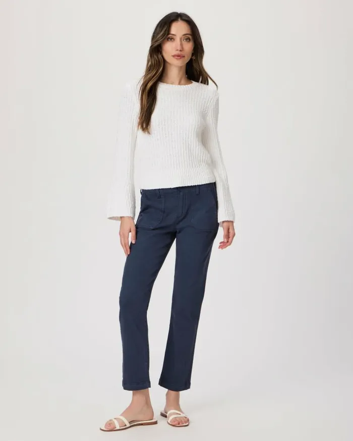 PAIGE Denim Women Mayslie Straight Ankle Pant 8211 Vintage Navy Haze