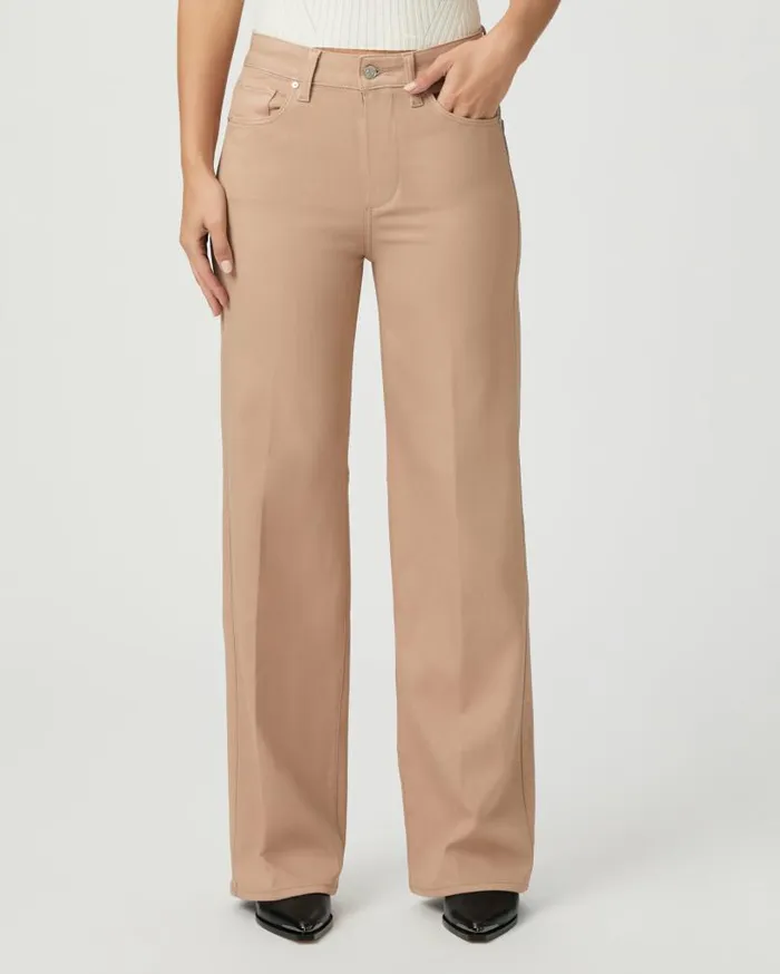 PAIGE Denim Women Sasha 32 Inch Wide Leg Jean 8211 French Latte Luxe Coating PAIGE Denim Women Sasha 32 Inch Wide Leg Jean 8211 French Latte Luxe Coating
