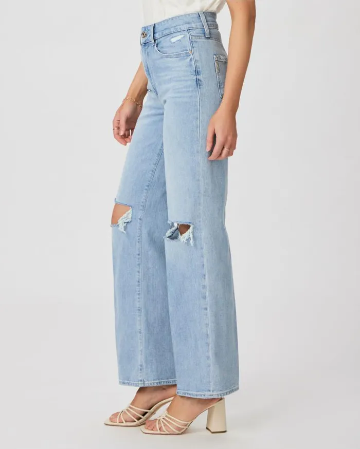 PAIGE Denim Women Sasha 32 Inch Wide Leg Jean 8211 Maeve Destructed PAIGE Denim Women Sasha 32 Inch Wide Leg Jean 8211 Maeve Destructed