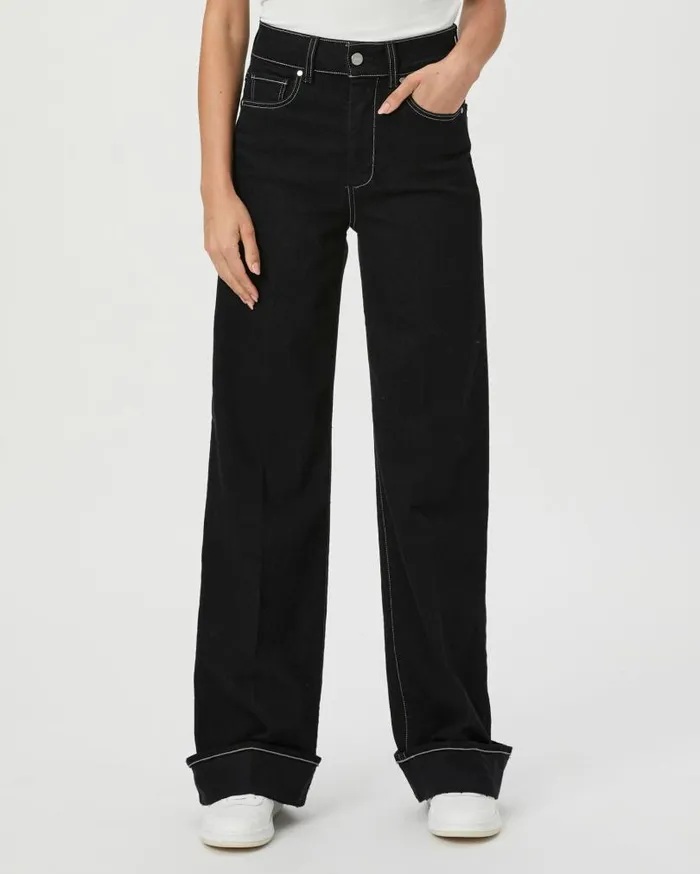 PAIGE Denim Women Sasha 32 Inch Wide Leg Jean 8211 Twilight Black PAIGE Denim Women Sasha 32 Inch Wide Leg Jean 8211 Twilight Black
