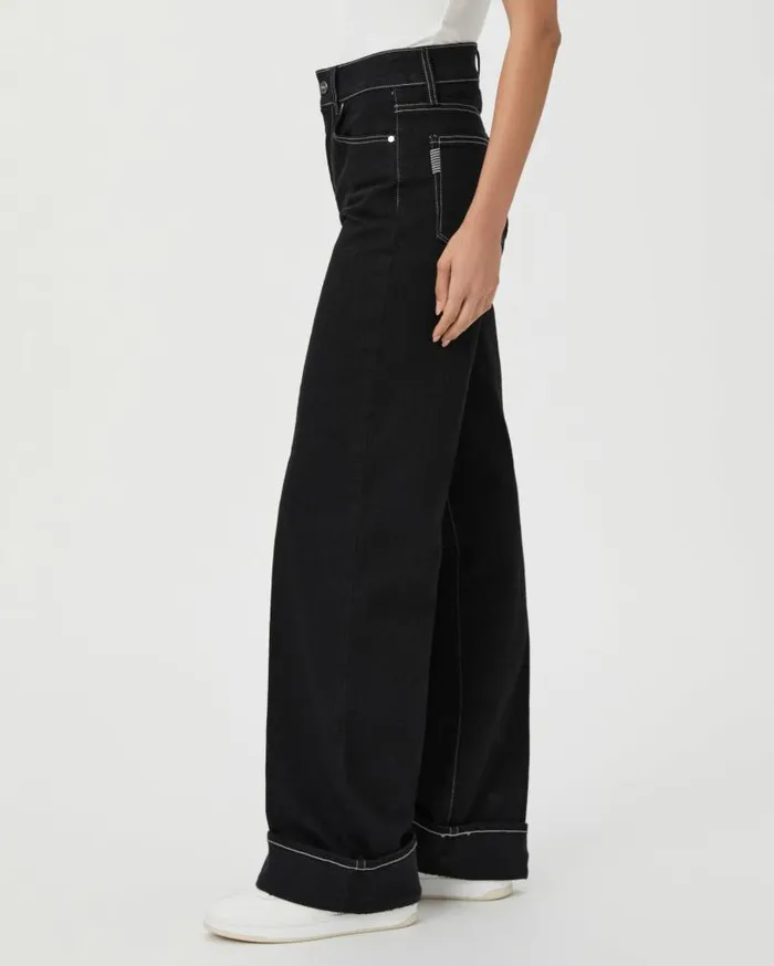 PAIGE Denim Women Sasha 32 Inch Wide Leg Jean 8211 Twilight Black PAIGE Denim Women Sasha 32 Inch Wide Leg Jean 8211 Twilight Black