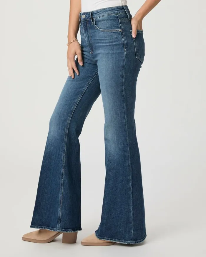 PAIGE Flare Women Charlie 32 Inch Flare Jean 8211 Mix Tape PAIGE Flare Women Charlie 32 Inch Flare Jean 8211 Mix Tape