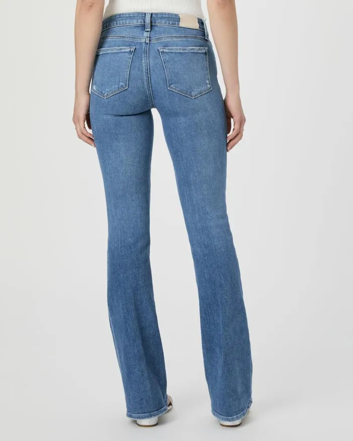 PAIGE Flare Women Laurel Canyon 32 Inch Bootcut Jean 8211 Flamenco Distressed