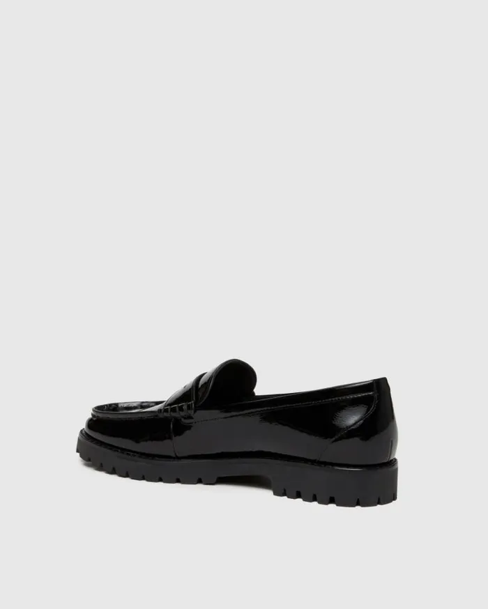 PAIGE Flats Women Ellis Loafer 8211 Black Patent Leather PAIGE Flats Women Ellis Loafer 8211 Black Patent Leather
