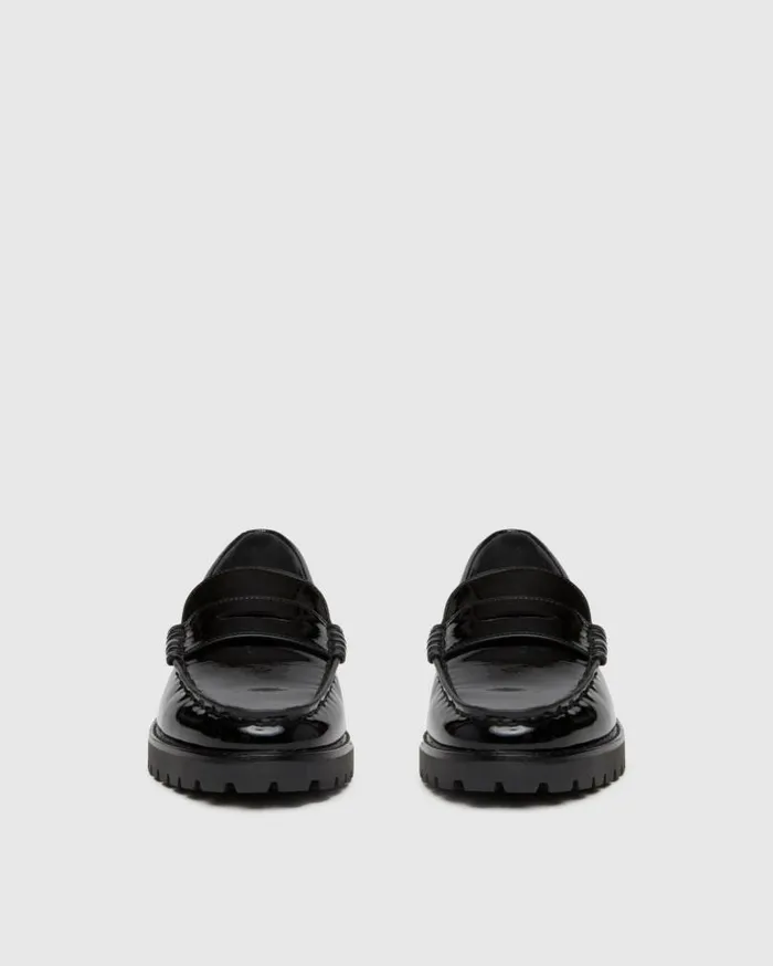 PAIGE Flats Women Ellis Loafer 8211 Black Patent Leather PAIGE Flats Women Ellis Loafer 8211 Black Patent Leather