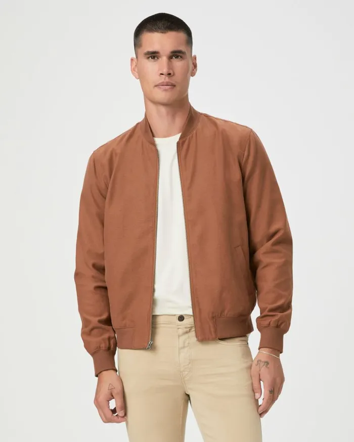 PAIGE Jackets and Coats Men Barker Jacket 8211 Italian Coffee