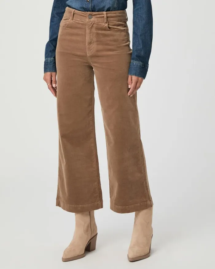 PAIGE Pants Women Anessa Wide Leg Pant 8211 Burnt Sugar Corduroy PAIGE Pants Women Anessa Wide Leg Pant 8211 Burnt Sugar Corduroy
