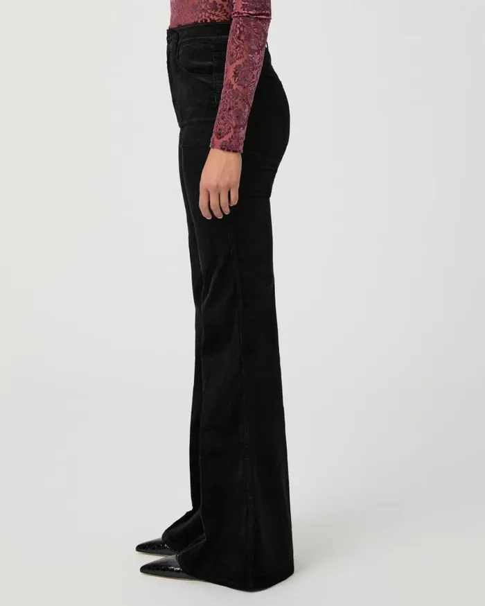PAIGE Pants Women Charlie Flare Pant 8211 Black Corduroy PAIGE Pants Women Charlie Flare Pant 8211 Black Corduroy