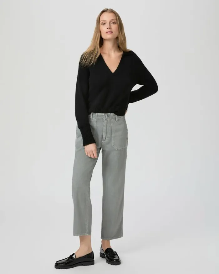 PAIGE Pants Women Kirby Straight Pant 8211 Vintage Iron Grey