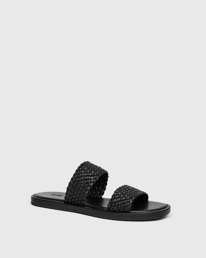 PAIGE Sandals Women Dakota Sandal 8211 Black Leather PAIGE Sandals Women Dakota Sandal 8211 Black Leather
