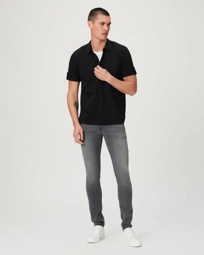 PAIGE Shirts Men Brayden Short Sleeve 8211 Black PAIGE Shirts Men Brayden Short Sleeve 8211 Black