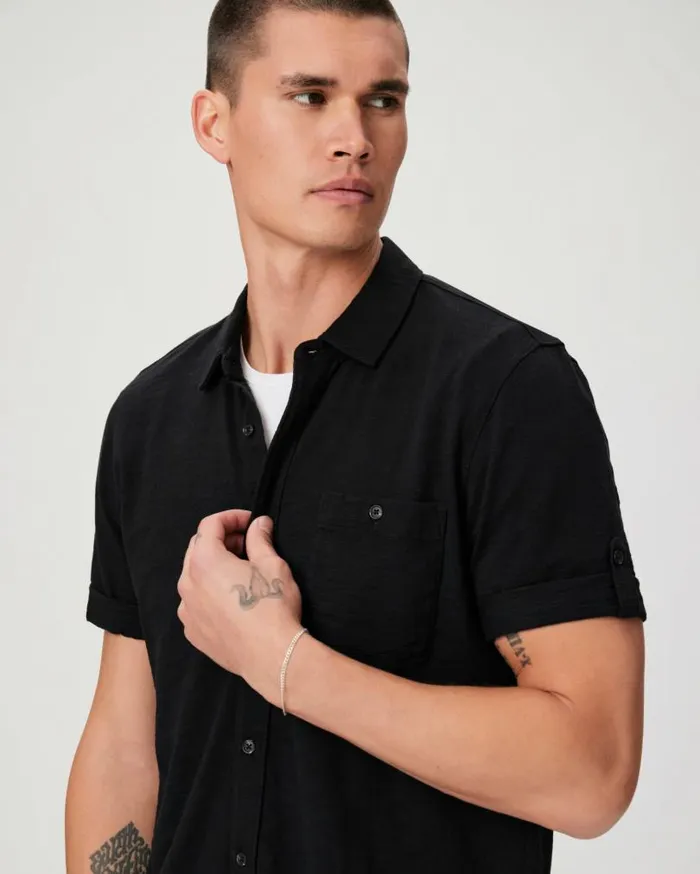 PAIGE Shirts Men Brayden Short Sleeve 8211 Black PAIGE Shirts Men Brayden Short Sleeve 8211 Black