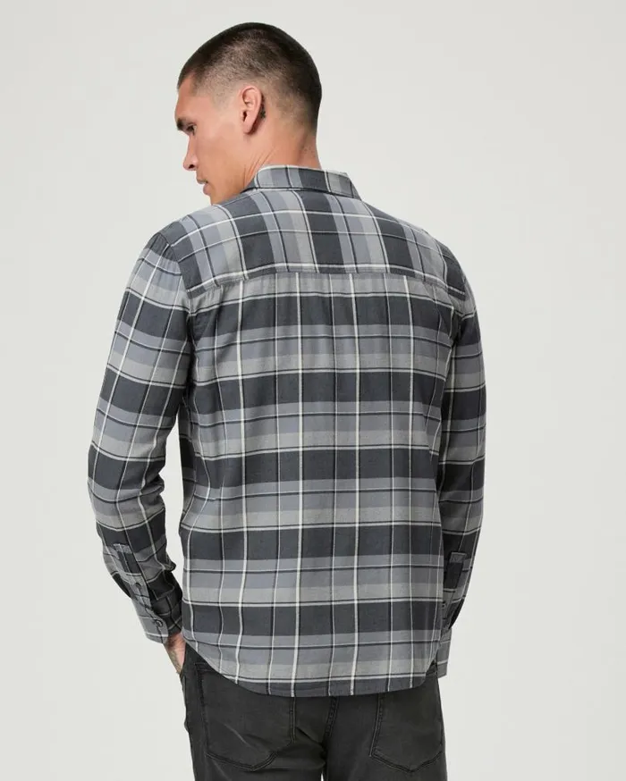 PAIGE Shirts Men Everett Shirt 8211 Charcoal Fog PAIGE Shirts Men Everett Shirt 8211 Charcoal Fog