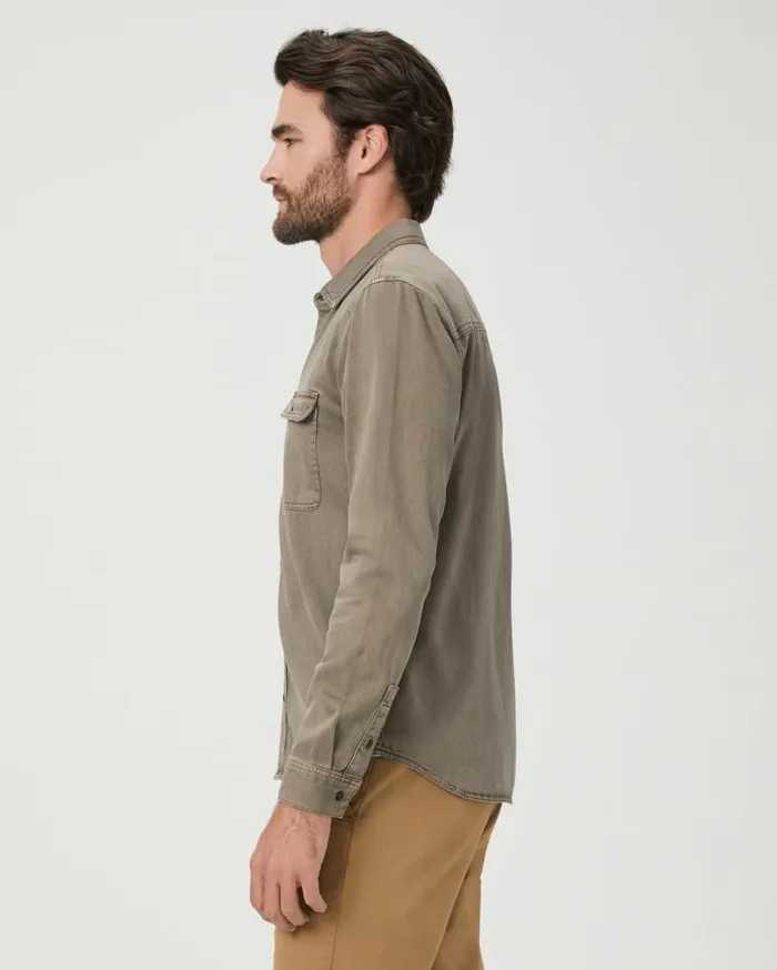 PAIGE Shirts Men Martin Shirt 8211 Vintage Weathered Mushroom PAIGE Shirts Men Martin Shirt 8211 Vintage Weathered Mushroom