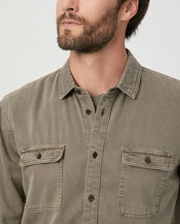 PAIGE Shirts Men Martin Shirt 8211 Vintage Weathered Mushroom PAIGE Shirts Men Martin Shirt 8211 Vintage Weathered Mushroom