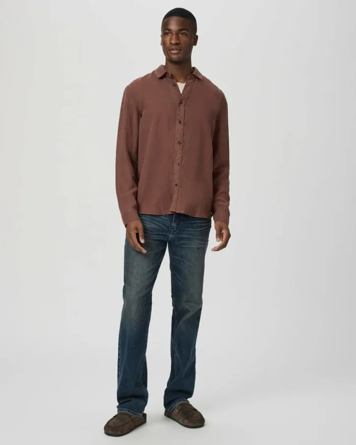 PAIGE Shirts Men Peters Shirt 8211 Vintage Midnight Bordeaux PAIGE Shirts Men Peters Shirt 8211 Vintage Midnight Bordeaux