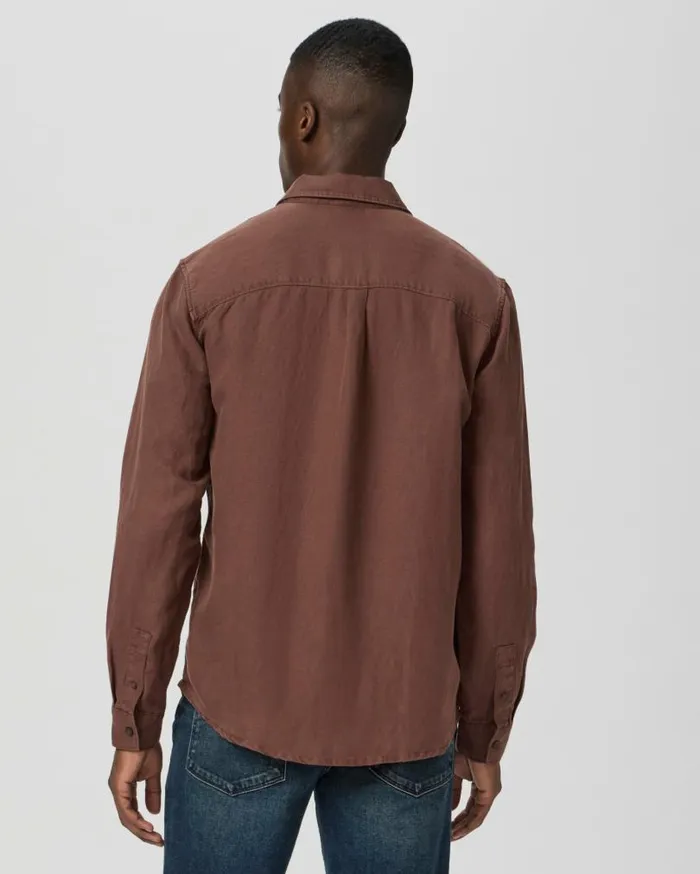 PAIGE Shirts Men Peters Shirt 8211 Vintage Midnight Bordeaux PAIGE Shirts Men Peters Shirt 8211 Vintage Midnight Bordeaux