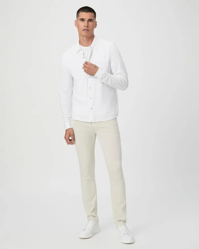 PAIGE Shirts Men Stockton Button Up 8211 Fresh White
