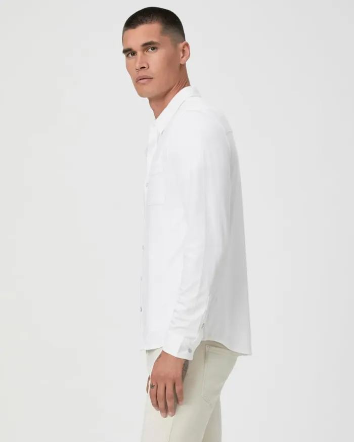 PAIGE Shirts Men Stockton Button Up 8211 Fresh White