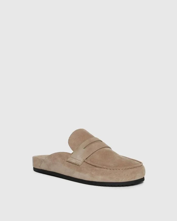 PAIGE Shoes Men Wynn Loafer 8211 Taupe Suede PAIGE Shoes Men Wynn Loafer 8211 Taupe Suede