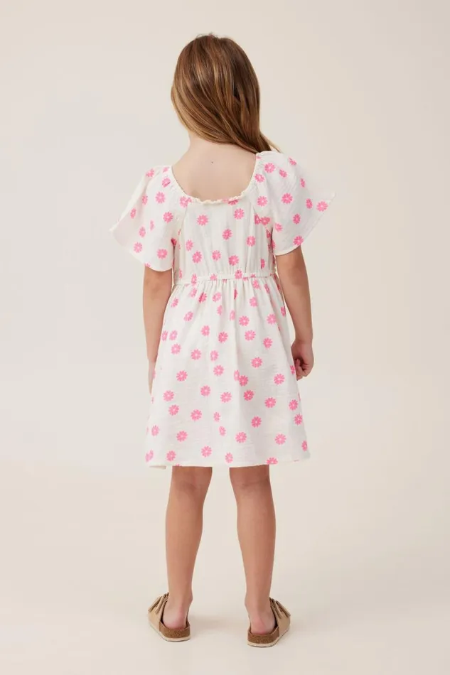 Paige Short Sleeve Dress Rainy Daydemi Daisy Girls Cotton On Dresses Paige Short Sleeve Dress Rainy Daydemi Daisy Girls Cotton On Dresses