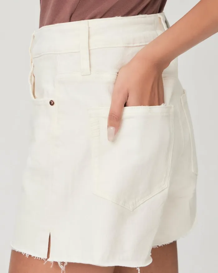 PAIGE Shorts Women Dani Short 8211 Light Blonde Distressed