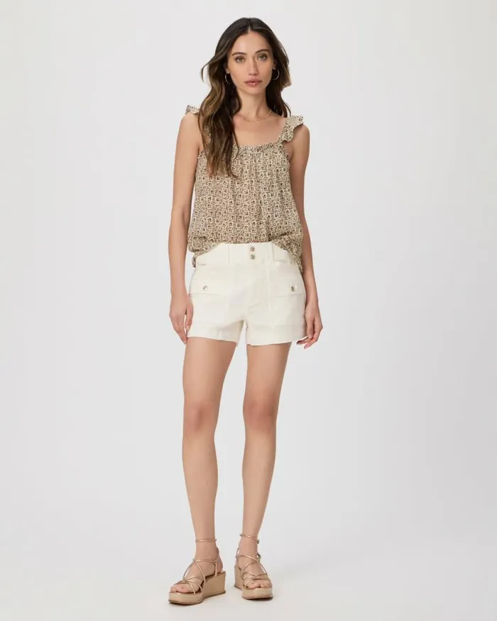 PAIGE Shorts Women Olivia Cargo Short 8211 Quartz Sand