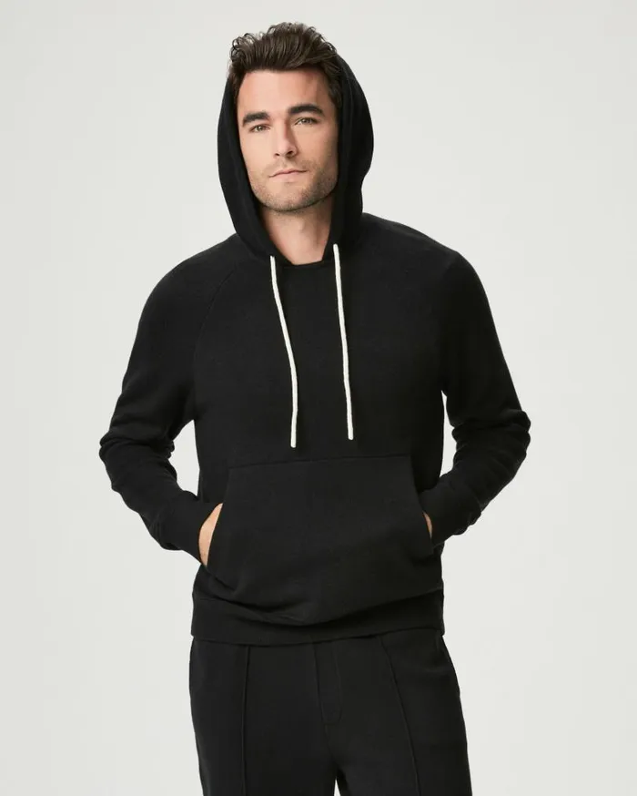 PAIGE Sweaters and Sweatshirts Men Donaldson Sweater Hoodie 8211 Black