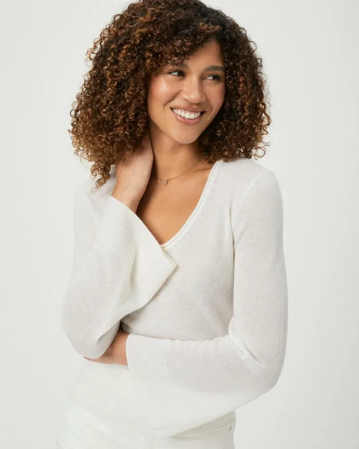 PAIGE Sweaters and Sweatshirts Women Akala Top 8211 Ivory Cashmere