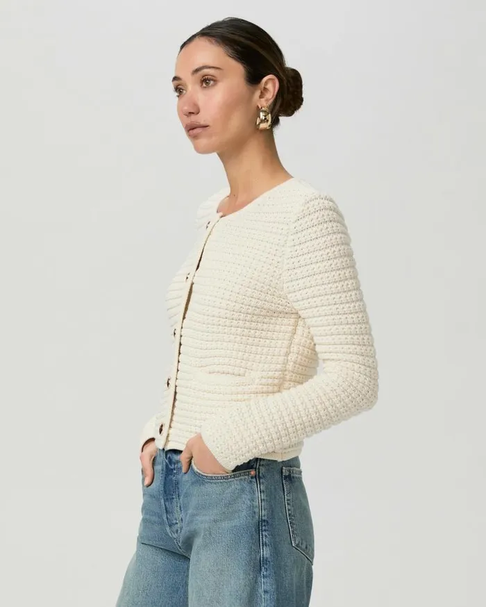PAIGE Sweaters and Sweatshirts Women Oberon Cardigan 8211 Ivory PAIGE Sweaters and Sweatshirts Women Oberon Cardigan 8211 Ivory