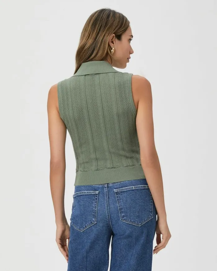 PAIGE Sweaters and Sweatshirts Women Rossana Sweater Tank 8211 Aloe