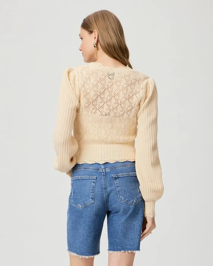 PAIGE Sweaters and Sweatshirts Women Tatiana Cardigan 8211 Ecru