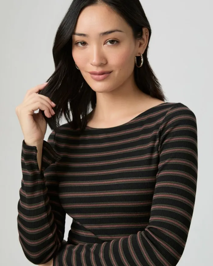 PAIGE Tees and Tanks Women Lucina Top 8211 Black Multi PAIGE Tees and Tanks Women Lucina Top 8211 Black Multi
