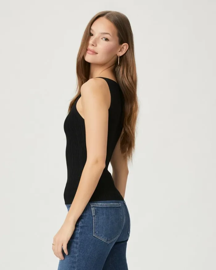 PAIGE Tees and Tanks Women Yuelia Tank 8211 Black PAIGE Tees and Tanks Women Yuelia Tank 8211 Black