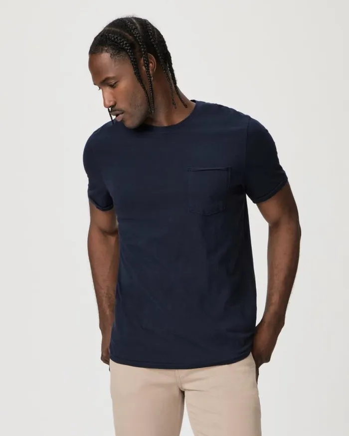 PAIGE Tees Men Ramirez Tee 8211 Deep Anchor