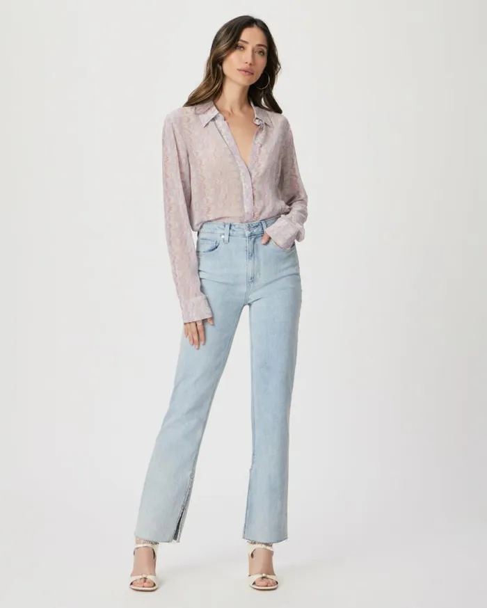 PAIGE Tops and Blouses Women Exclusive Candice Shirt 8211 Pastel Multi Silk PAIGE Tops and Blouses Women Exclusive Candice Shirt 8211 Pastel Multi Silk