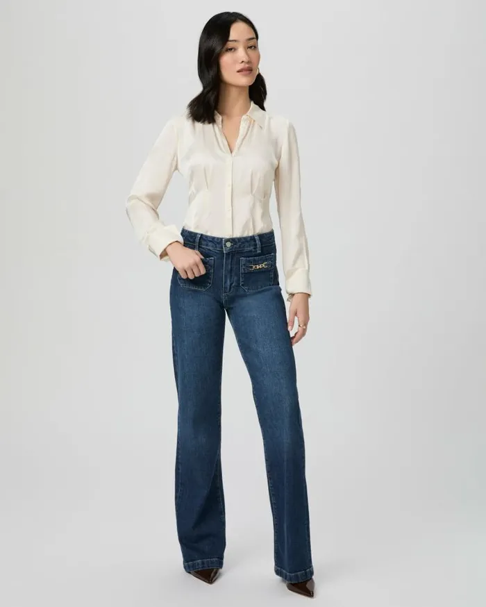 PAIGE Tops and Blouses Women Nelly Shirt 8211 Latte Foam Satin PAIGE Tops and Blouses Women Nelly Shirt 8211 Latte Foam Satin
