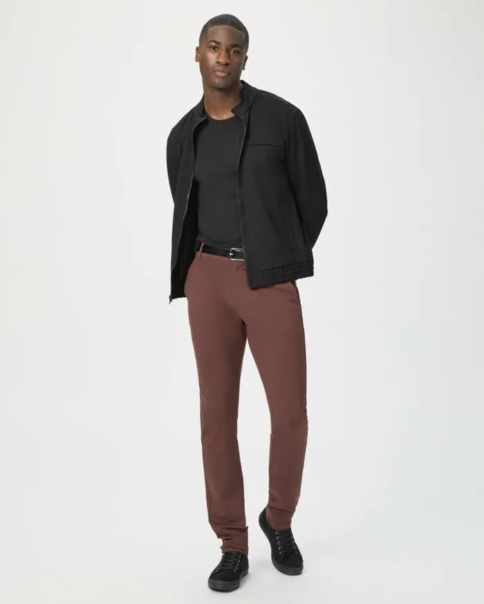 PAIGE Transcend Knit Men Stafford Trouser 8211 Deep Aubergine