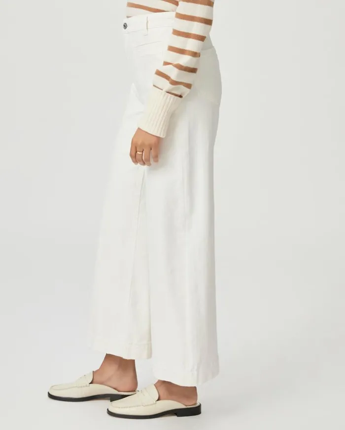 PAIGE Wide Leg Women Harper Ankle Wide Leg Jean 8211 Tonal Ecru Distressed PAIGE Wide Leg Women Harper Ankle Wide Leg Jean 8211 Tonal Ecru Distressed