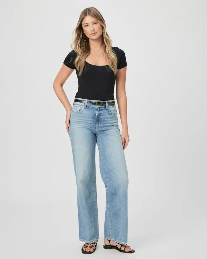 PAIGE Wide Leg Women Sasha 32 Inch Wide Leg Jean 8211 La Rambla