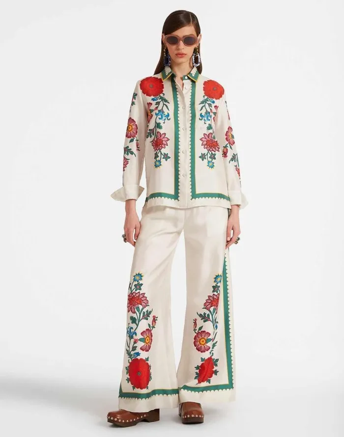 Palazzo Pants Dragonflower Place Multicolor Women La Double J Shorts and Pants