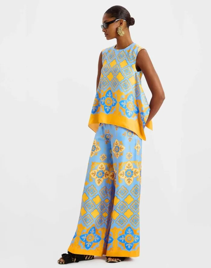 Palazzo Pants Partenope Light Blue Women La Double J Shorts and Pants Palazzo Pants Partenope Light Blue Women La Double J Shorts and Pants
