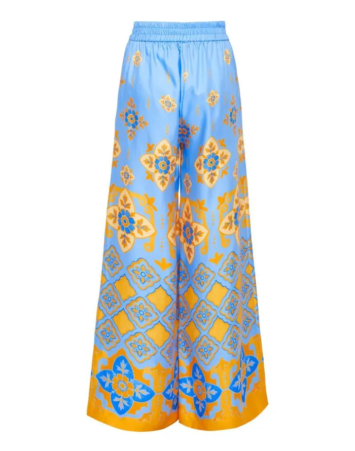 Palazzo Pants Partenope Light Blue Women La Double J Shorts and Pants Palazzo Pants Partenope Light Blue Women La Double J Shorts and Pants