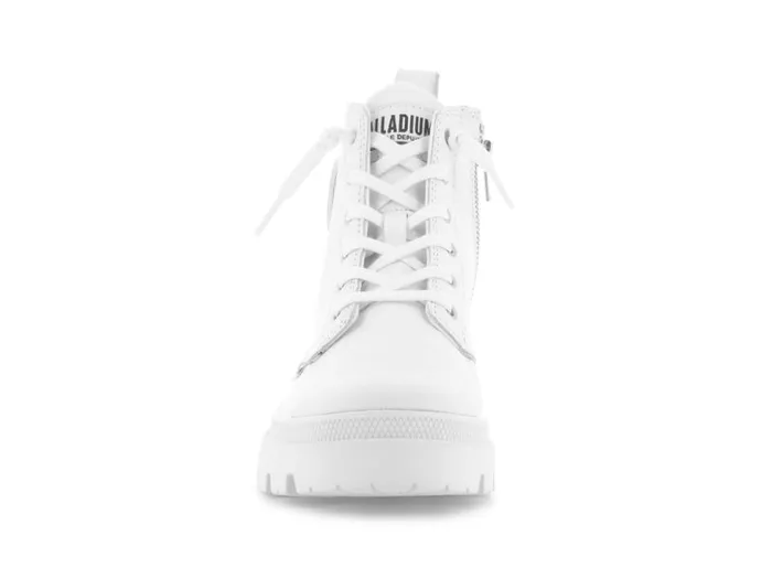 PALLADIUM PALLABASE LEATHER Whiteblack Women Boots