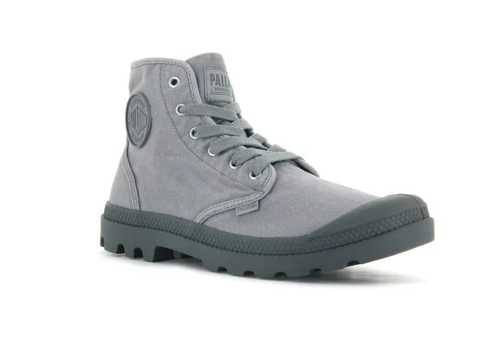 PALLADIUM PAMPA HI Gray Flannel Men Boots PALLADIUM PAMPA HI Gray Flannel Men Boots