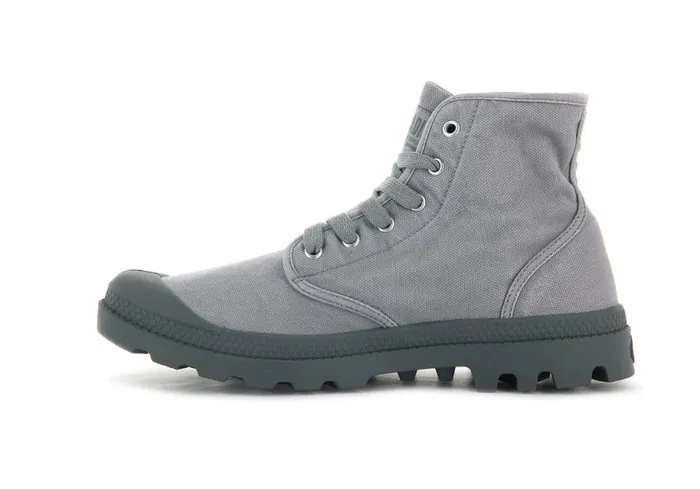 PALLADIUM PAMPA HI Gray Flannel Men Boots PALLADIUM PAMPA HI Gray Flannel Men Boots